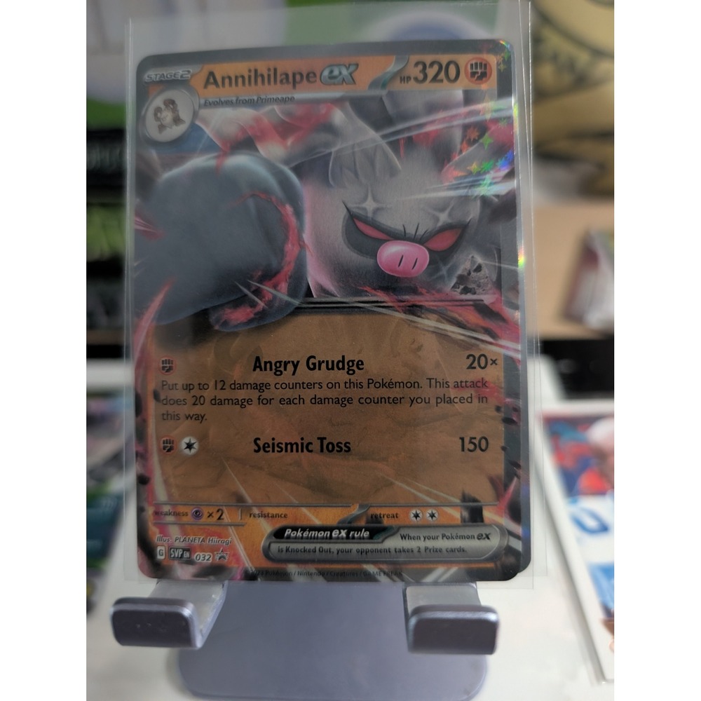 Pokemon Annihilape ex SVP 032 Black Star Promo Scarlet & Violet Holo Rare Card